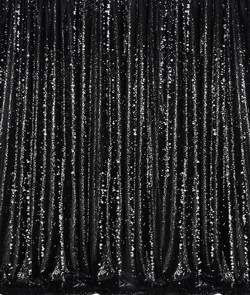 3m Black Sequin Draping