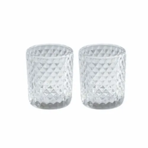 Etched Glass Votives