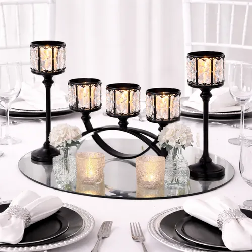 Black Crystal Glow Centerpiece 