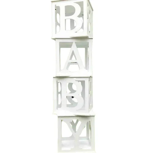 Large Baby Balloon Blocks Decor 