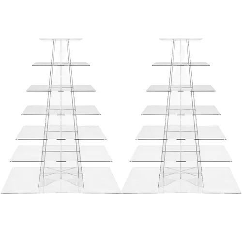 7 Tier Square Cupcake Stands
