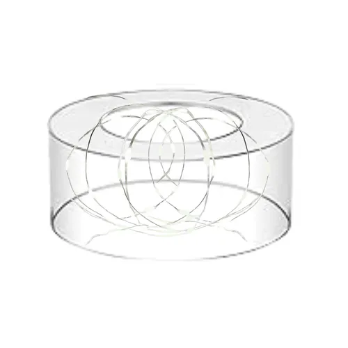 25cm Round  Fillable Acrylic Plinth