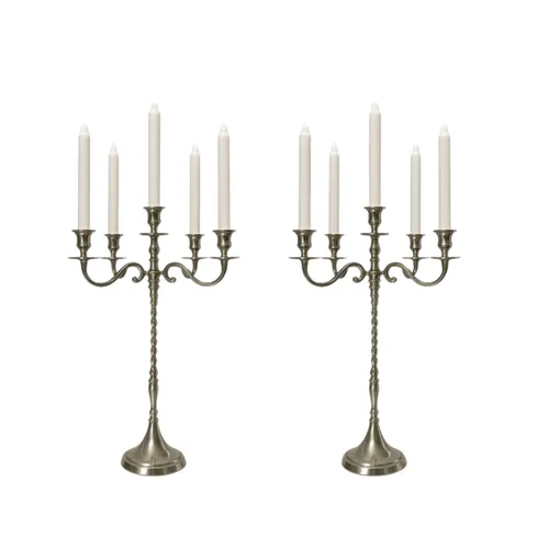 Pair of 60cm Silver Candelabras