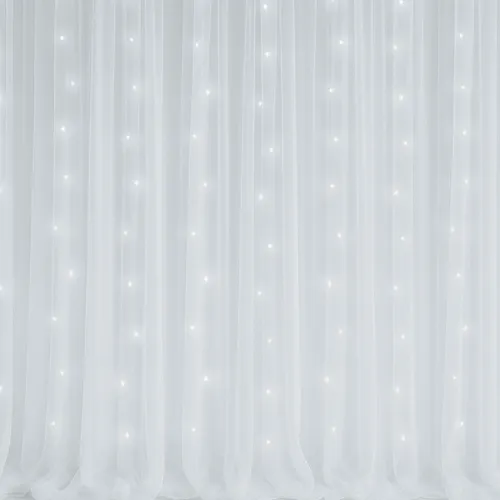 3m White LED Starlit Draping