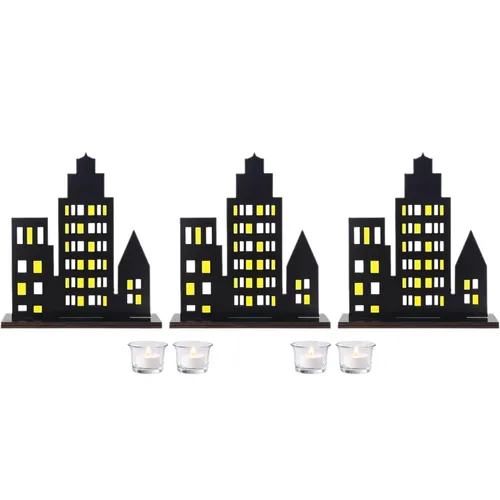 Black & Yellow Superhero Table Centerpiece Set 