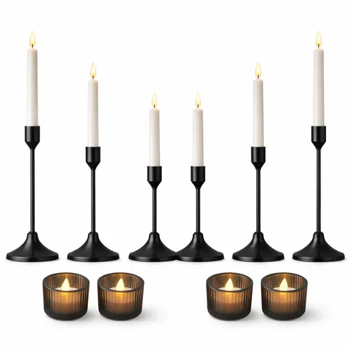 Black Taper Glow Set