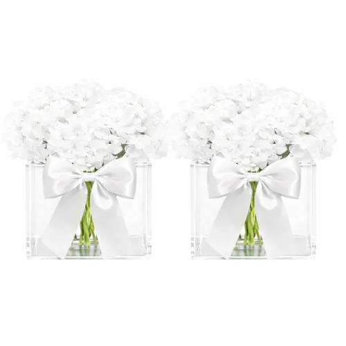 Cake Table Floral Cube Set Pair (Choose Colour)