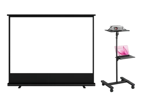Projector Screen, Projector & Stand 