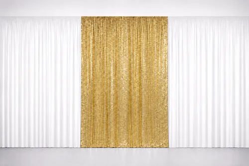 6M Gold & White Glam Draping