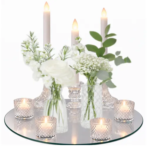 Deluxe Soft Glow Bud & Taper Centerpiece