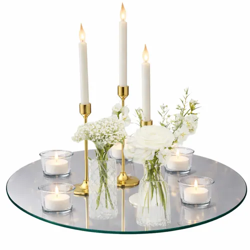 Classic Gold Bud & Candle Centerpiece