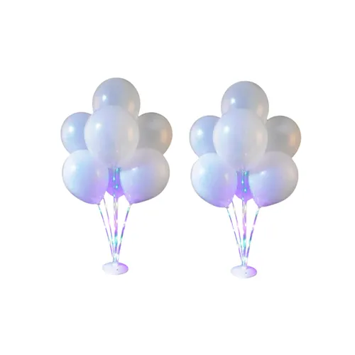 Pair of Tall LED Balloon  Cake Table Centerpieces