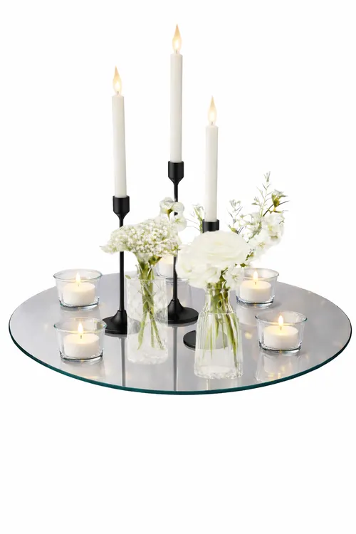 Classic Black Bud & Candle Centerpiece