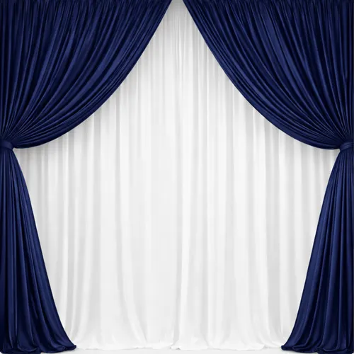 3m Navy Double Draping