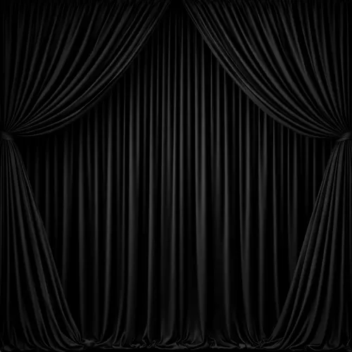 3m Black Double Draping 
