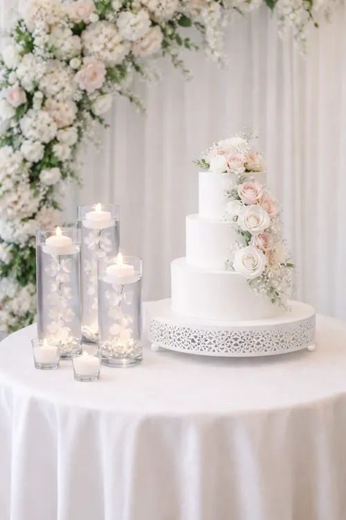 Cylinder Cake Table Styling 