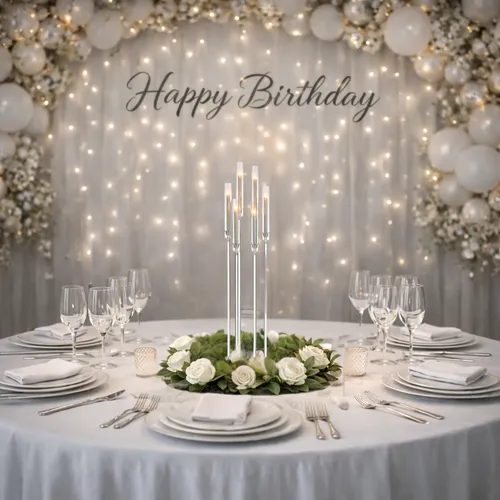 Tall Acrylic Candle Holder (Choose Styling)