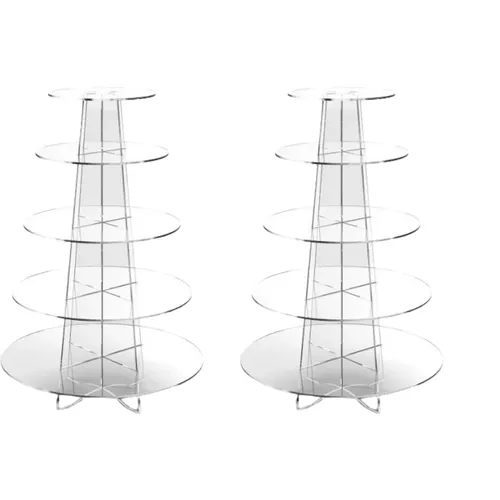 Round 5 Tier Acrylic Cupcake Stands