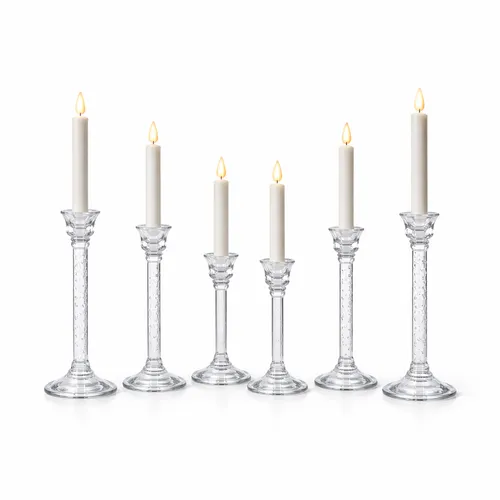 Set of Acrylic Taper Candle Holders (Choose Quantity)