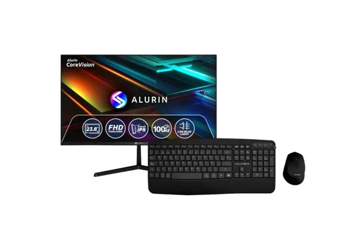 Monitor + Wireless Keyboard + Mouse