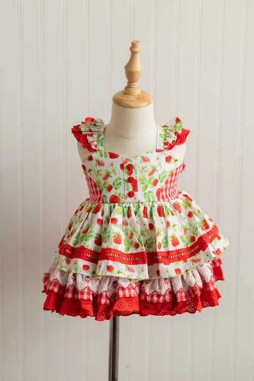 Wild Lillies Strawberry Camille Dress