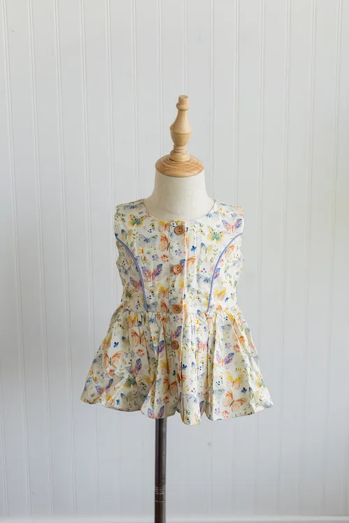 Girl August Butterfly Tunic set