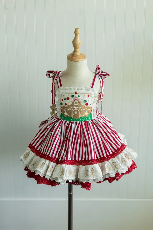 Two Roosters Gingerbread Dress