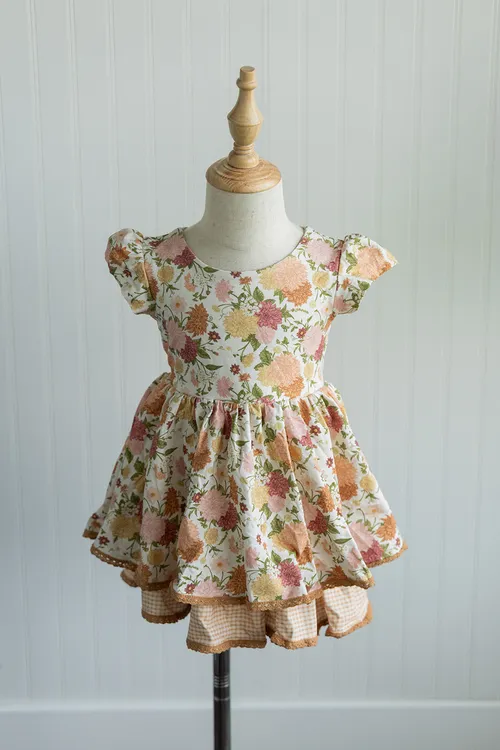 Girl August Autumn Floral Lucy Dress