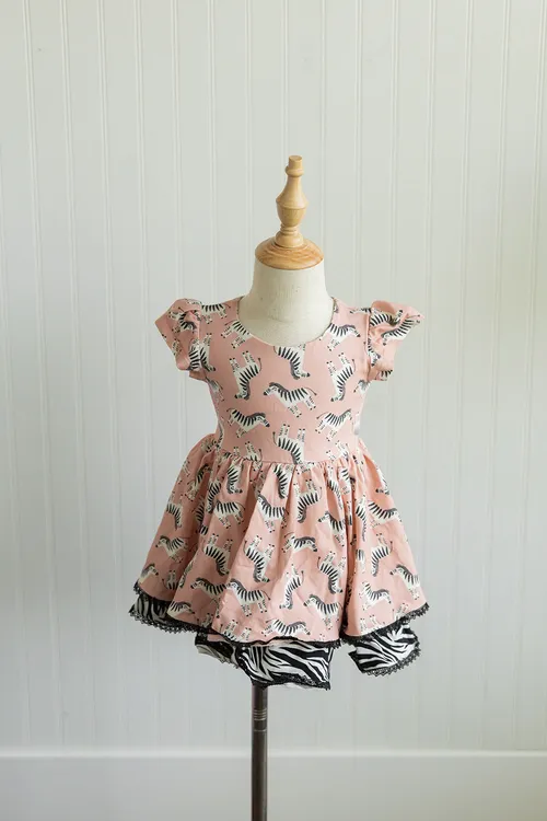 Girl August Zebra Lucy Dress