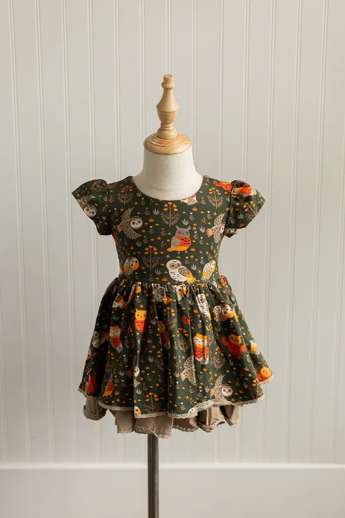 Girl august Owl Lucy Dress