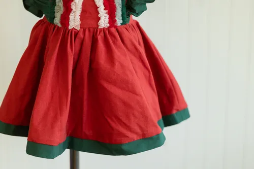 Girl August Christmas Rainbow Surprise Dress