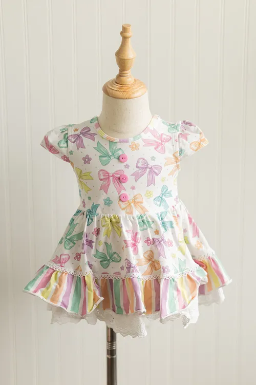 Always in Bloom Bow Tunic Set
