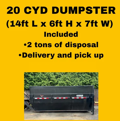 20 Cubic Yard Dumpster