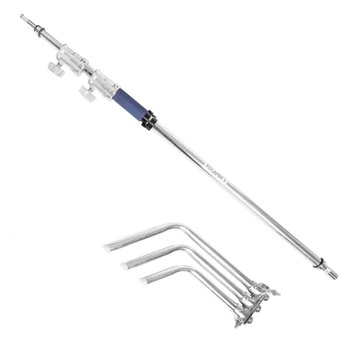 3m Professional C-Stand with Spring-Loaded Detachable Turtle Base