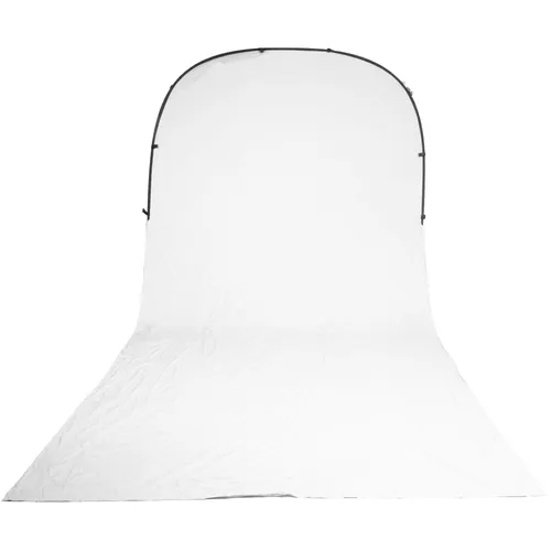 PiXAPRO White 2x2.3m Collapsible Background and Floor Train
