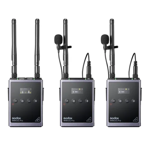 Godox WMicS1 Pro Dual-Channel UHF Wireless Microphone System