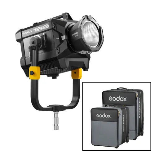KNOWLED MG2400Bi K1 Bi-Colour COB LED Cine Light Kit with Soft Cases