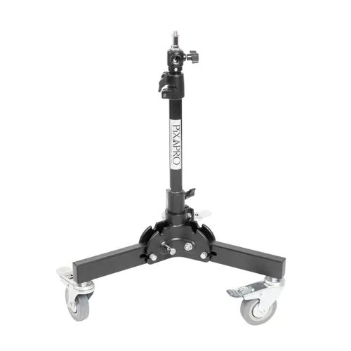 18.5–66cm Heavy-Duty Wheeled Floor Light Stand with Foldable Legs