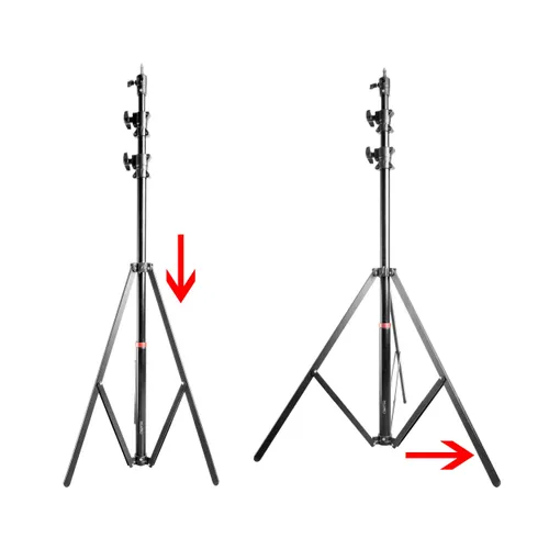 Heavy Duty 300cm Retractable Light Stand