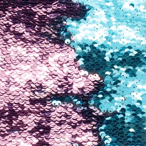 2.6x4m Pink/Light-Blue Creative Glamorous Dual-Colour Sequin Backdrop