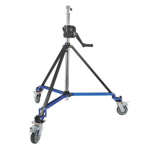 Heavy-Duty 280cm Single-Riser Geared Junior Pin Wind-Up Light Stand