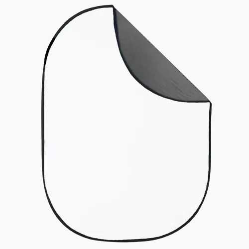 1.5×2m Grey/White Wrinkle-Resistant Collapsible Background