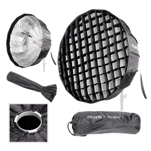 Godox AD-S65S 65cm Silver Softbox with Honeycomb Grid