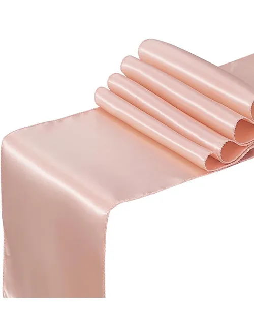 Dusty rose pink table runner