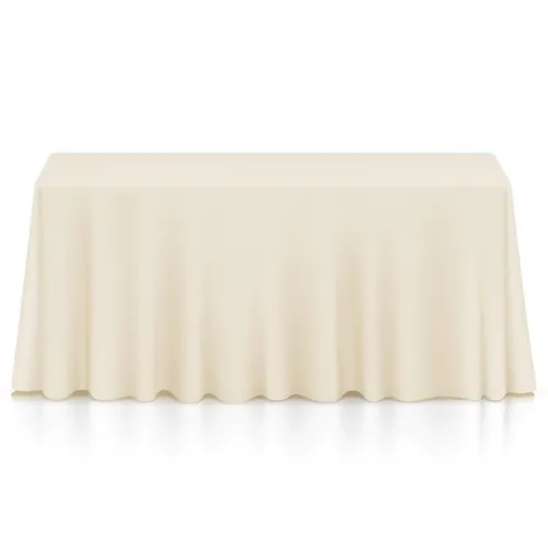 Ivory table cloth