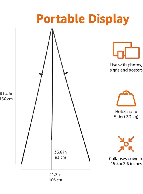 Black easel stand 