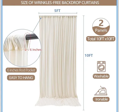 Ivory drapes