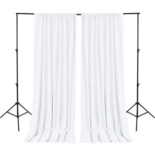 White drapes set 