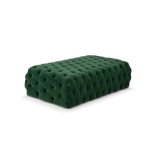 Emerald Velvet Ottoman