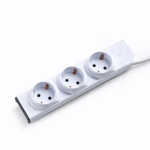 EOL POWERSTRIP SOCKET UNIT - WHITE (3 x DE) 1M LEAD